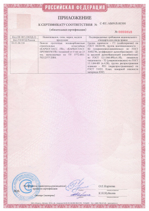 Карбогласс сотовый поликарбонат FR сертификат пожарной безопасности Г1 2