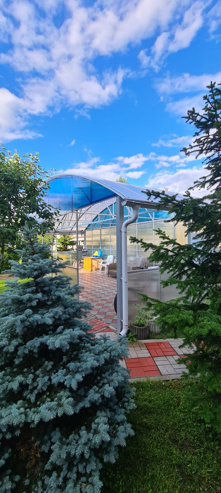 Сотовый поликарбонат 8 синий 30% КИВИ 2100*12000