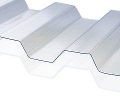 Профилированный поликарбонат С21 1,3*1051*6000  POLYGAL прозрачный