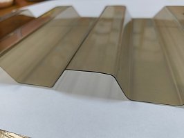 Профилированный поликарбонат С21 0,8*1051*6000  SUNTUF бронза