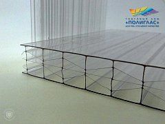 Сотовый поликарбонат 16 прозрачный TSK Колибри 2100*12000