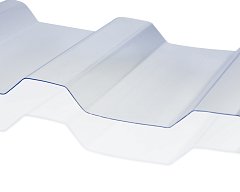 Профилированный поликарбонат МП20 1,3*1150*6000  POLYGAL прозрачный